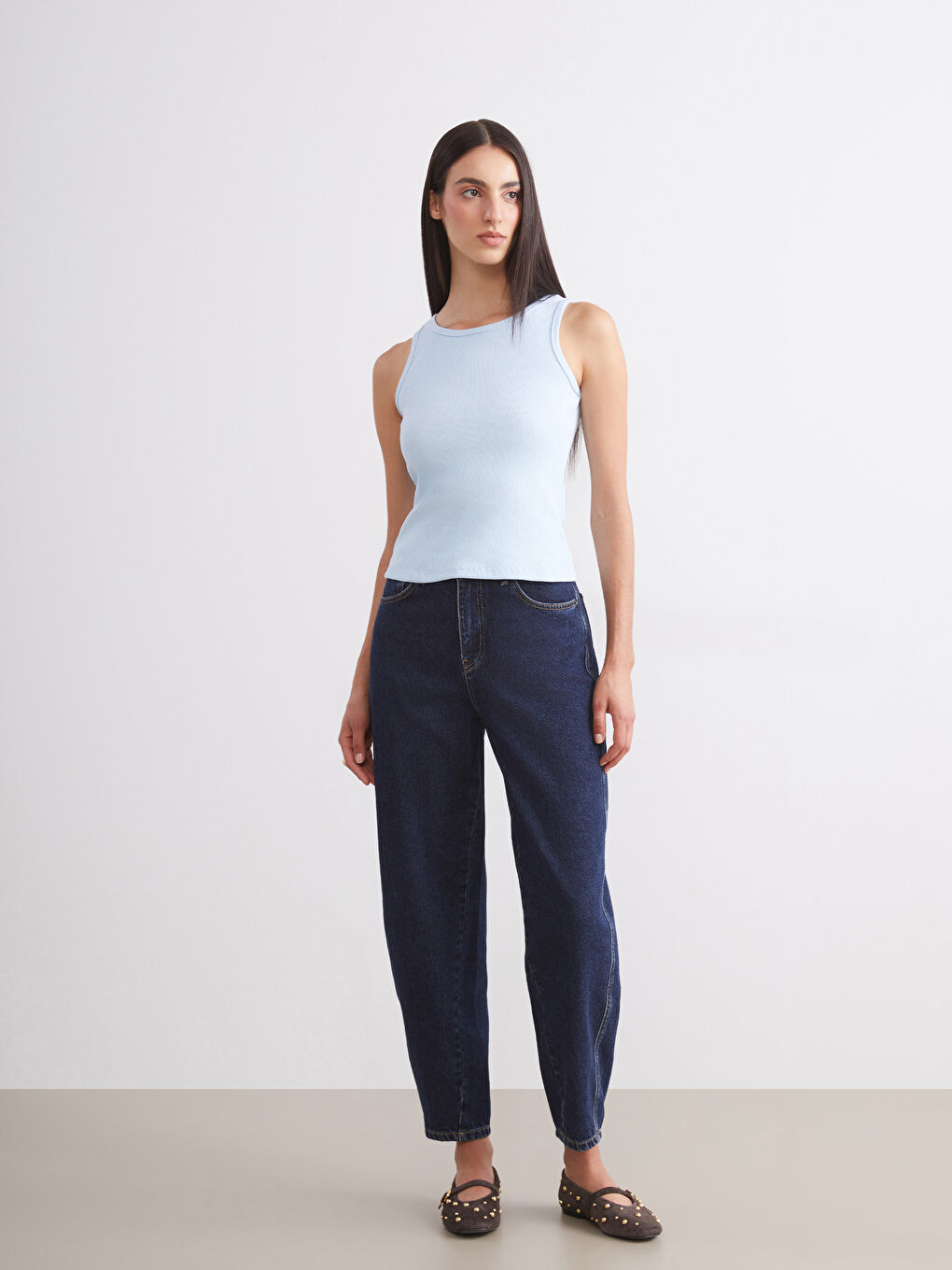 Pembe Bisiklet Yaka Kadın Atlet 2'li-3