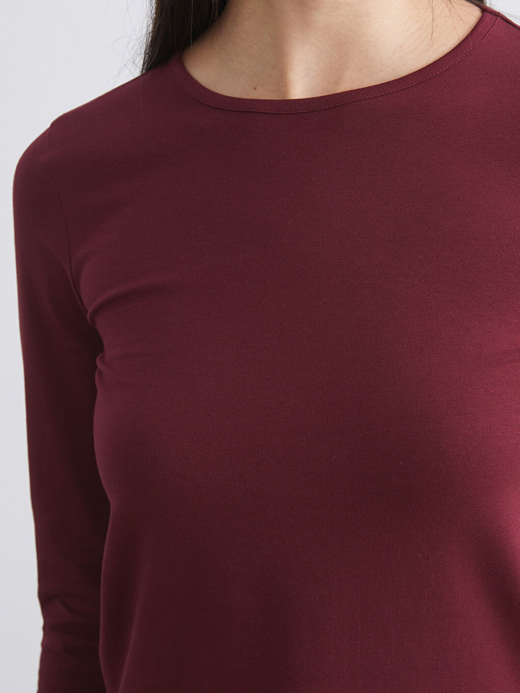 Kahverengi Bisiklet Yaka Kadın Body 2'li-4