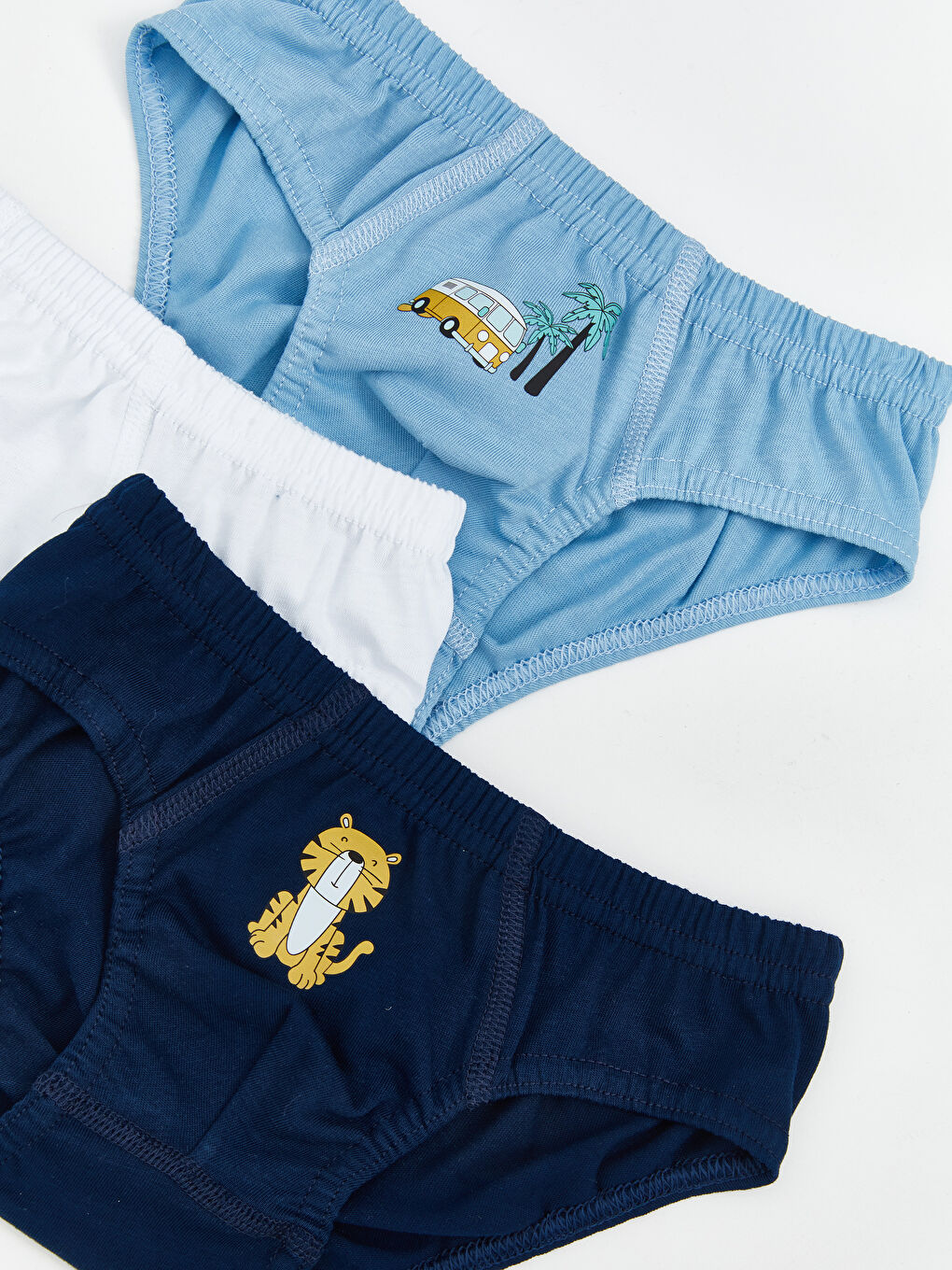 Boys' Printed Knickers with Elastic Waistband 3-Pack-1