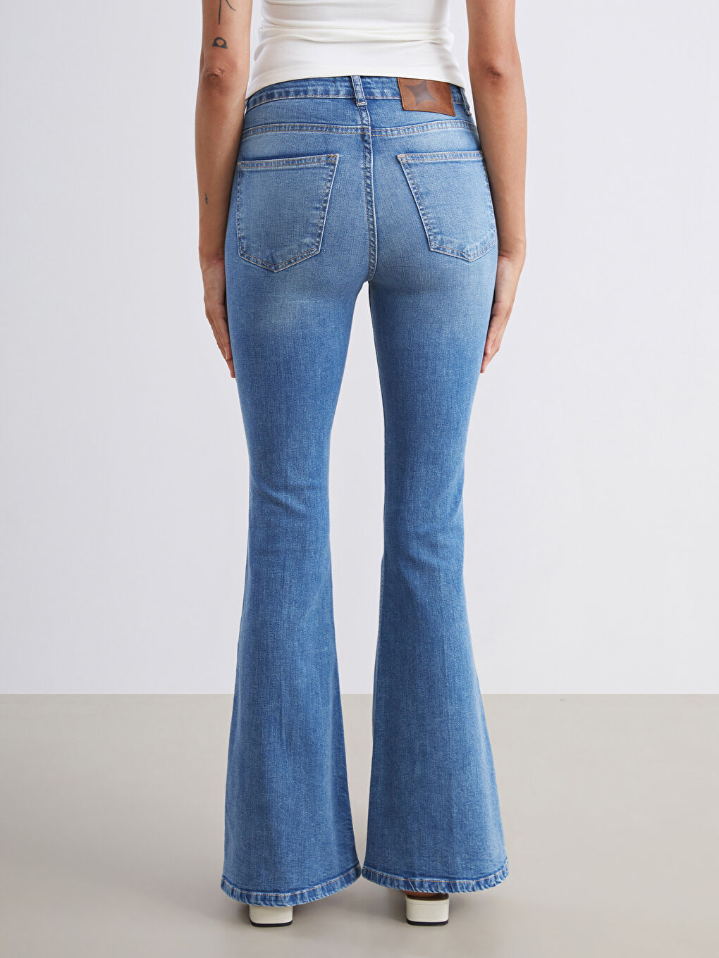 Mavi Flare Kadın Jean Pantolon-4