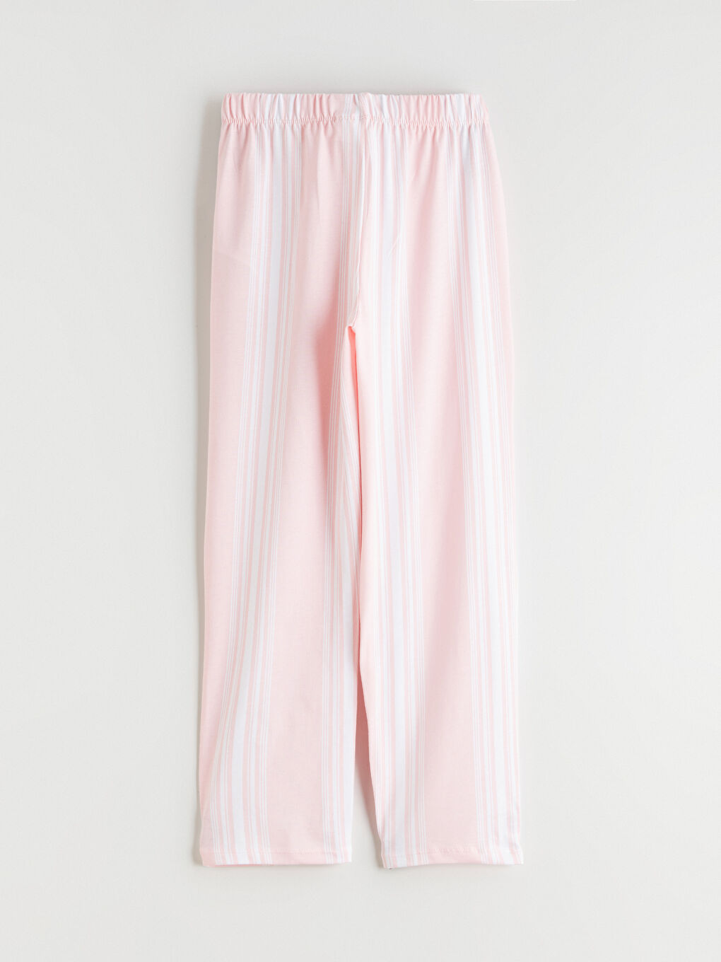 Beyaz Beli Lastikli Kız Çocuk Pijama Alt