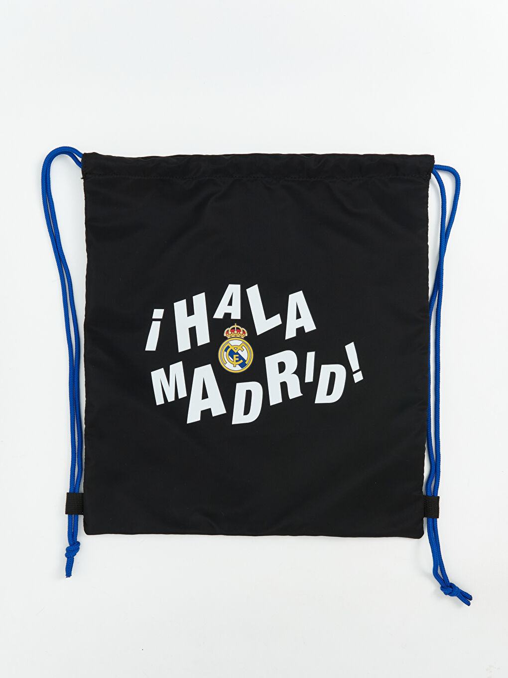 Siyah Real Madrid Baskılı Erkek İpli Sırt Çantası-3