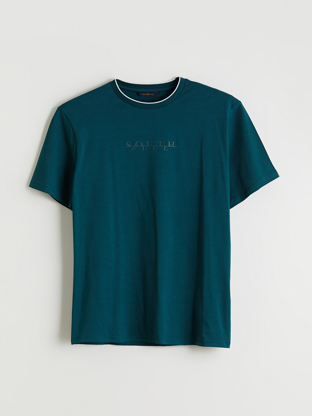 Crew Neck Printed Jersey Men's T-Shirt-4