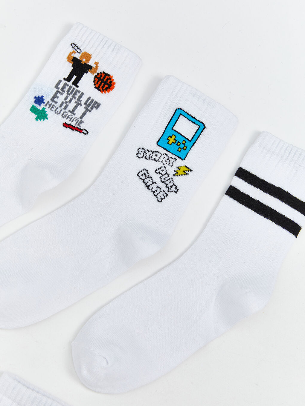 Printed Boys' Ankle Socks 5 Pack-1