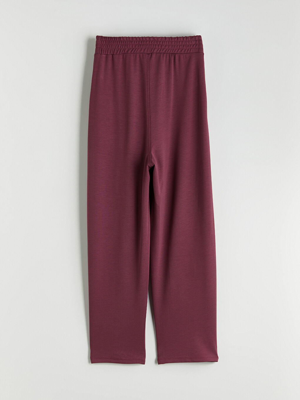 Mürdüm Beli Lastikli Kadın Eşofman Altı-5