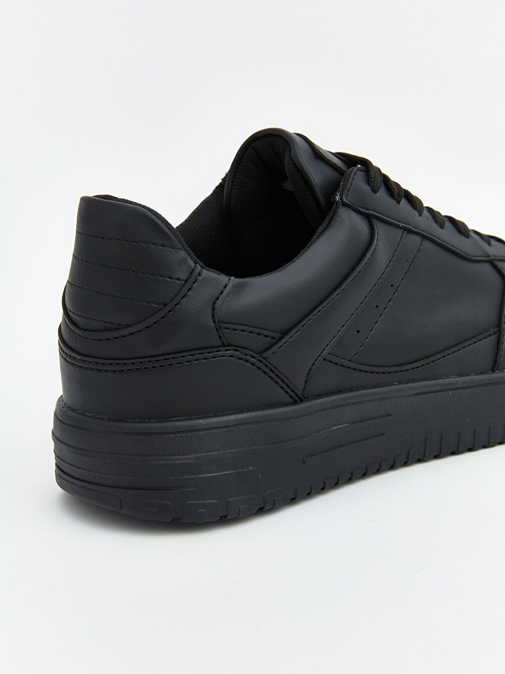 Siyah Bağcıklı Erkek Spor Ayakkabı-4