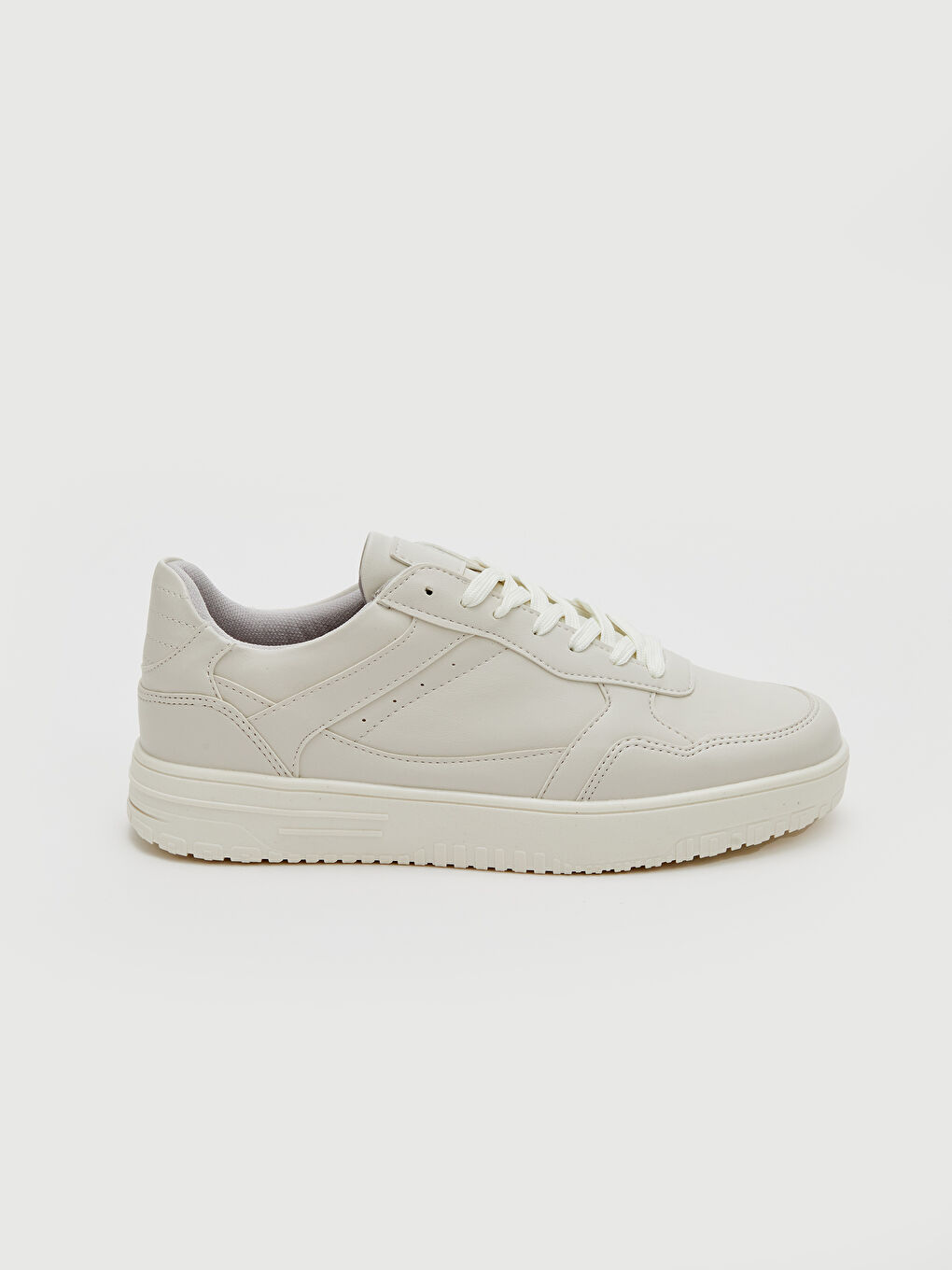 Beyaz Bağcıklı Erkek Spor Ayakkabı-1