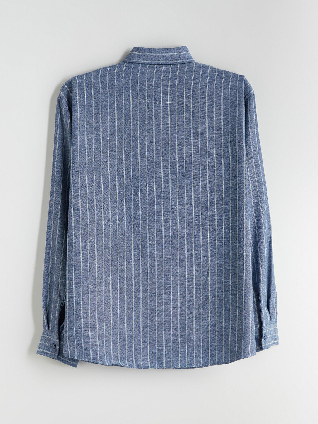 Mavi Regular Fit Uzun Kollu Çizgili Erkek Gömlek-5