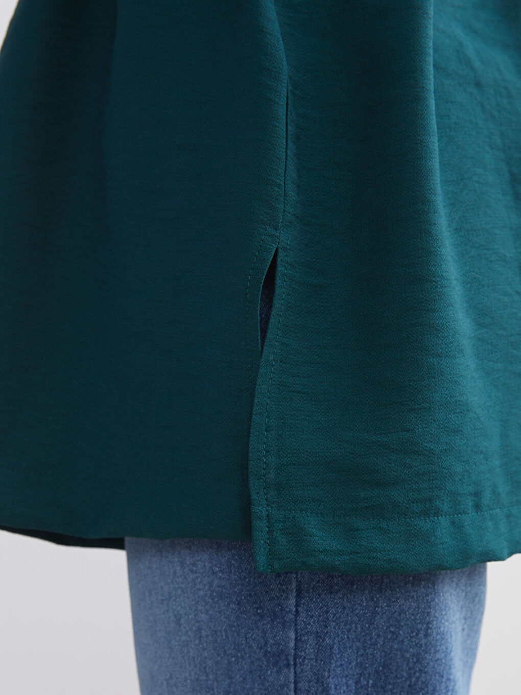 Yeşil Kadın Gömlek Tunik-2