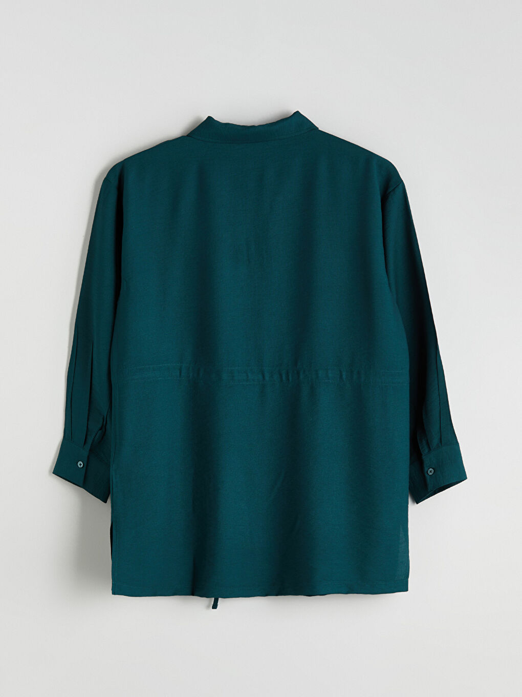 Yeşil Kadın Gömlek Tunik-5