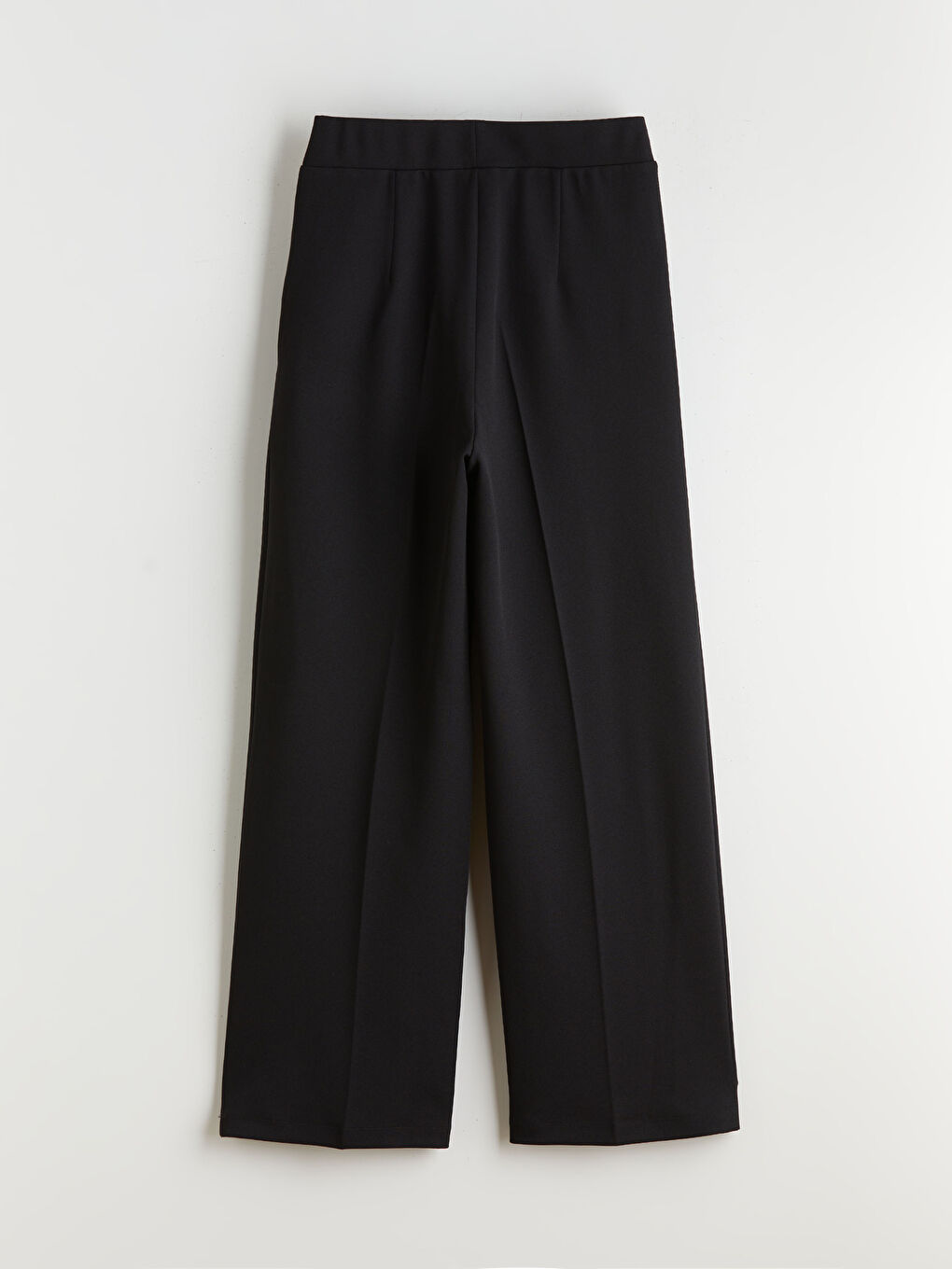 Elastic Waist Wide Leg Women's Trousers-5