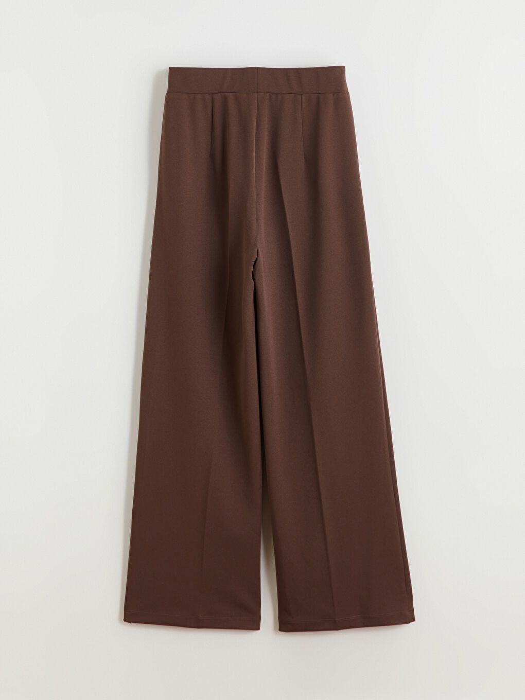 Elastic Waist Wide Leg Women's Trousers-5