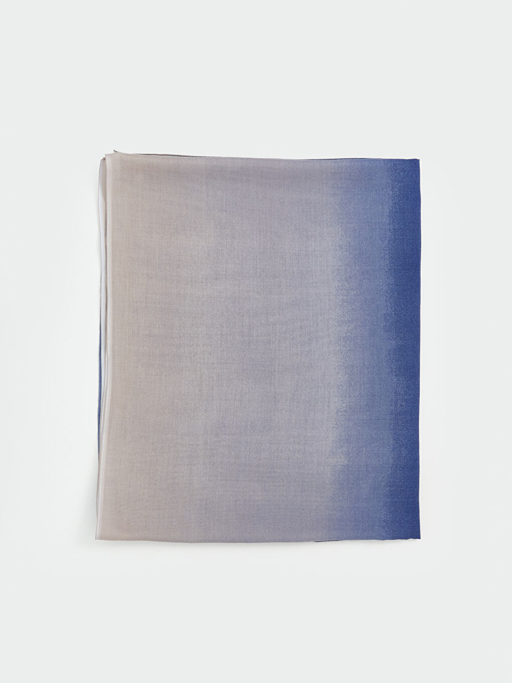 Mavi Desenli Kadın Şal-1