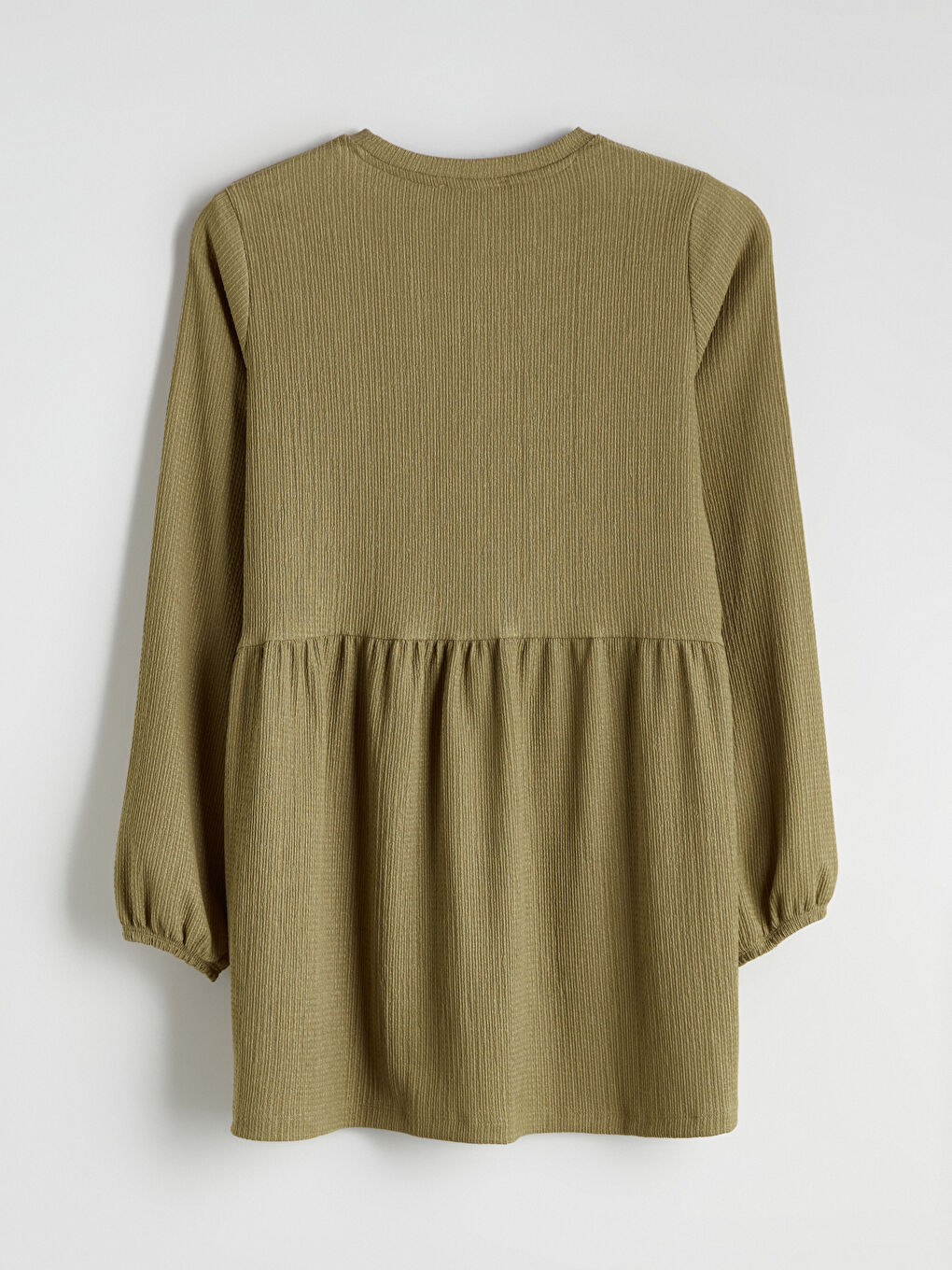 Haki Bisiklet Yaka Kadın Tunik-5