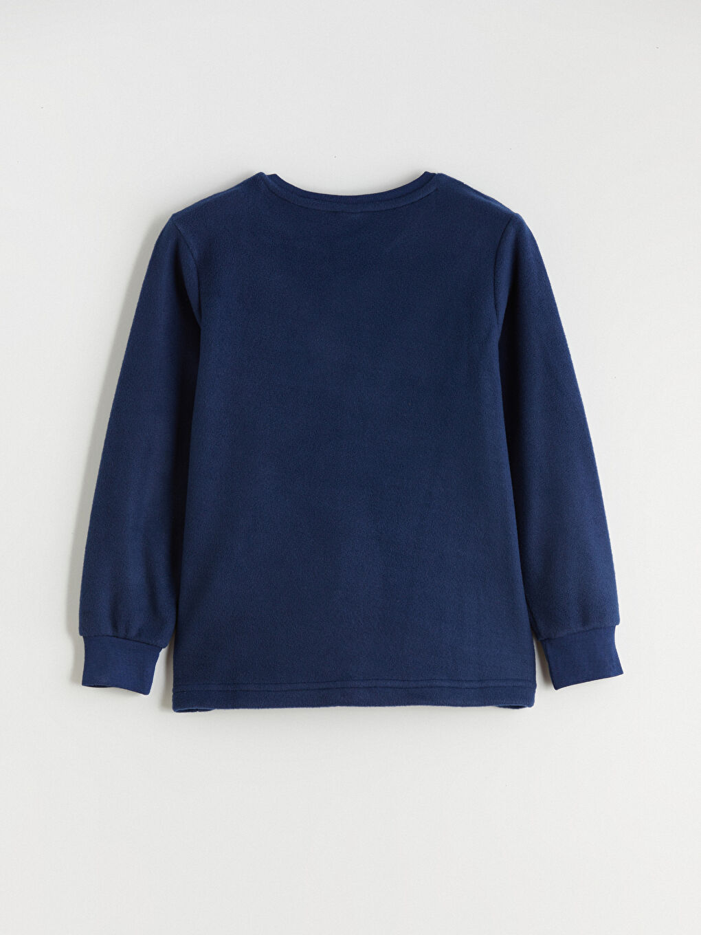 Lacivert Bisiklet Yaka Polar Erkek Çocuk Pijama Takımı-3