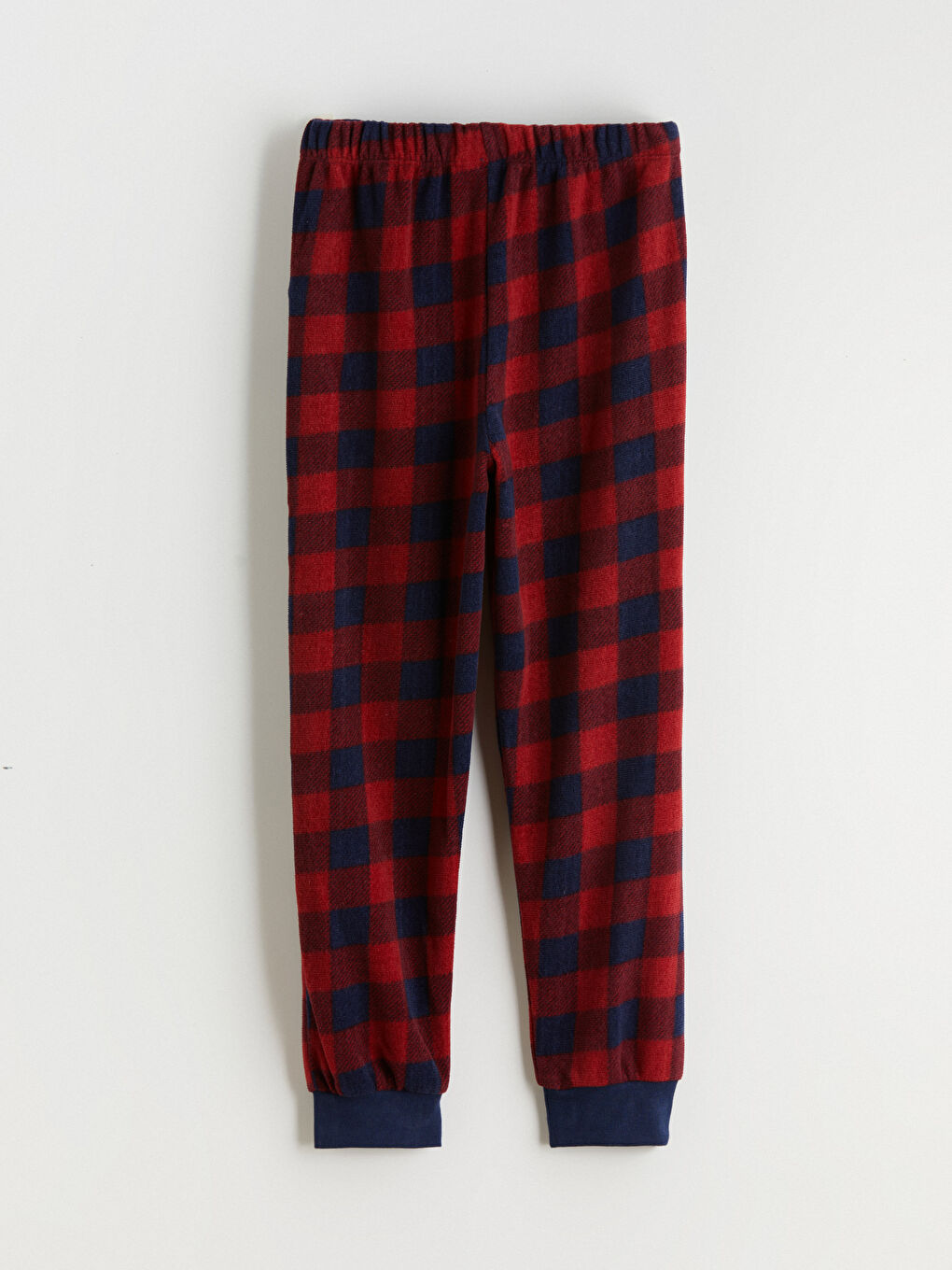 Lacivert Bisiklet Yaka Polar Erkek Çocuk Pijama Takımı-6