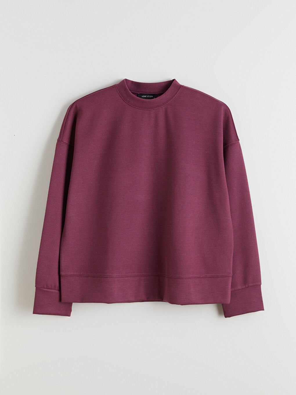 Mürdüm Bisiklet Yaka Kadın Sweatshirt-4