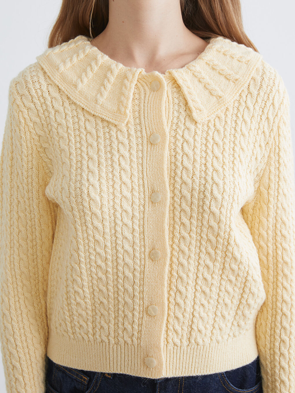 Woman YELLOW Cardigan-2