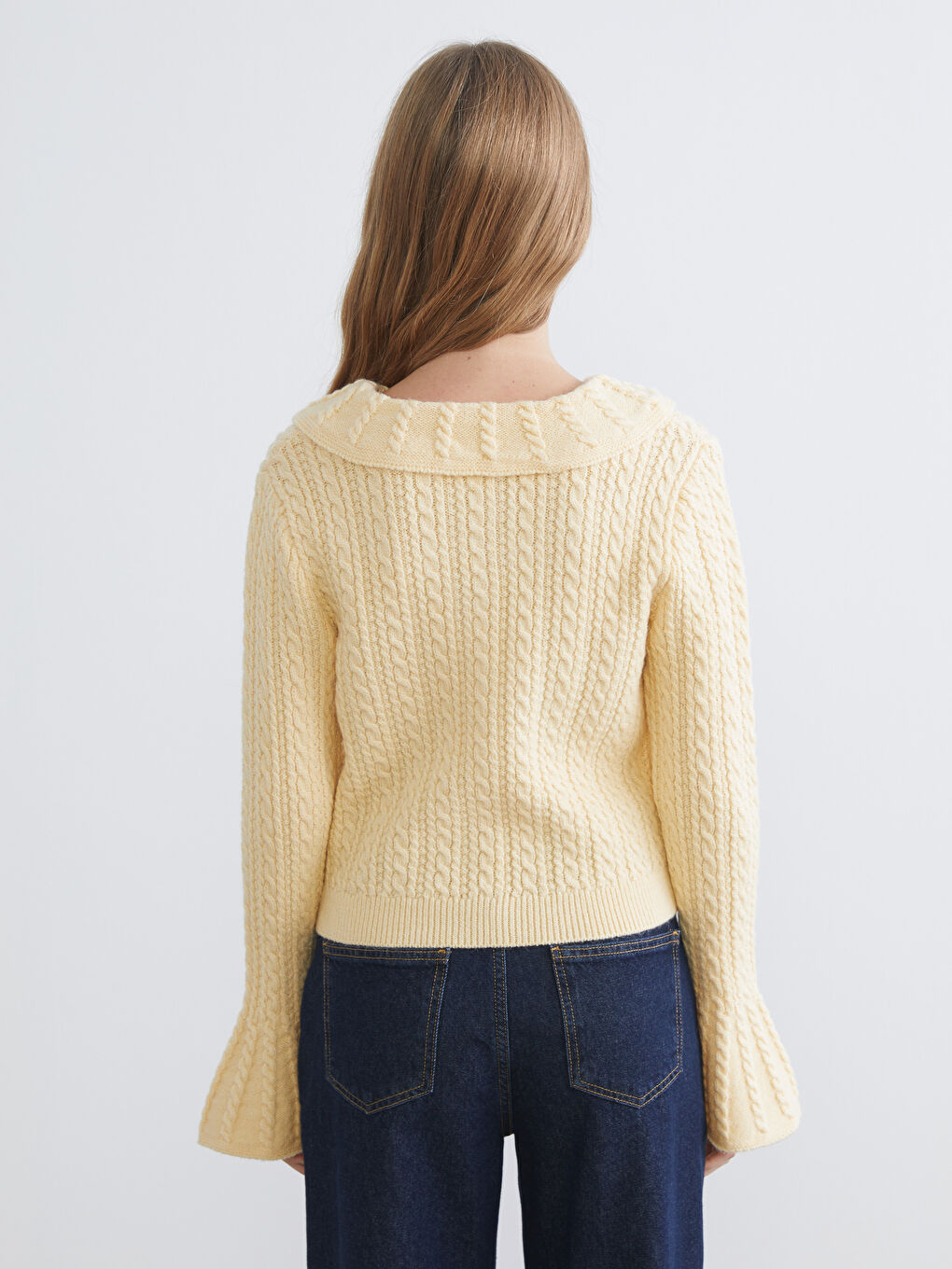 Woman YELLOW Cardigan-3