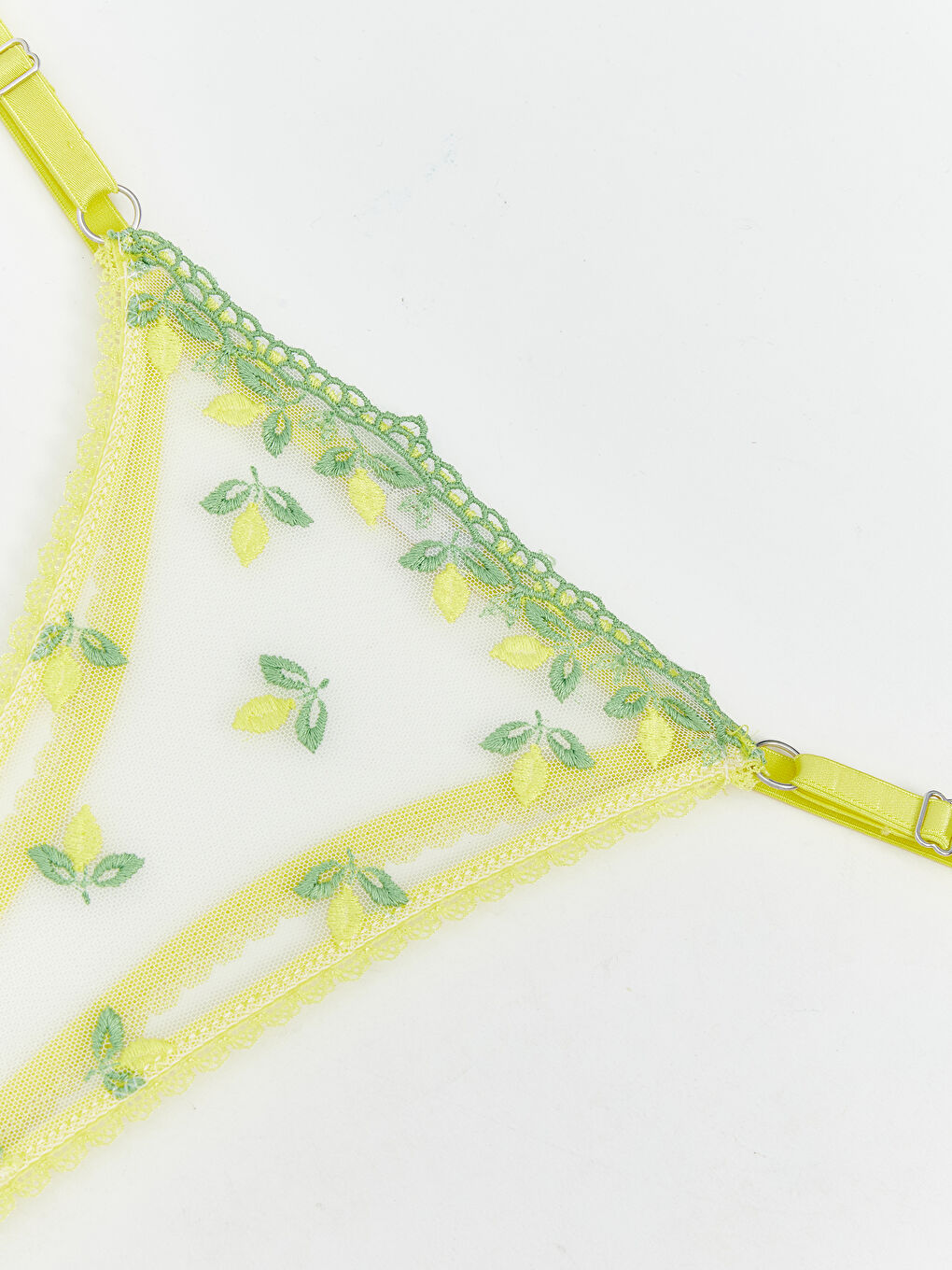 Sarı Nakışlı Fantezi Tanga Külot-2