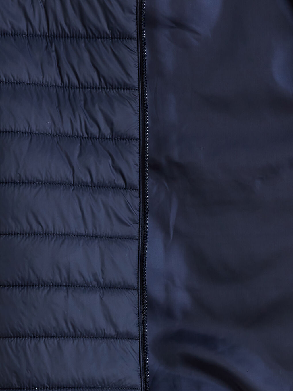 Lacivert Büyük Beden Standart Kalıp Dik Yaka Erkek Şişme Yelek-6