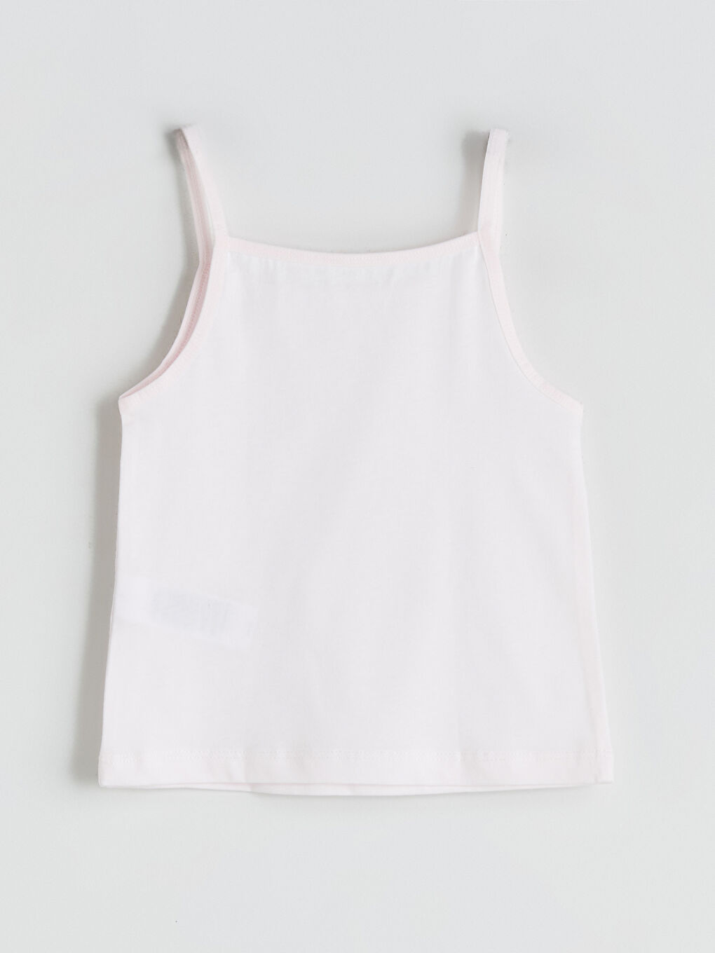 Beyaz Kare Yaka Kız Çocuk Atlet 2'li-6