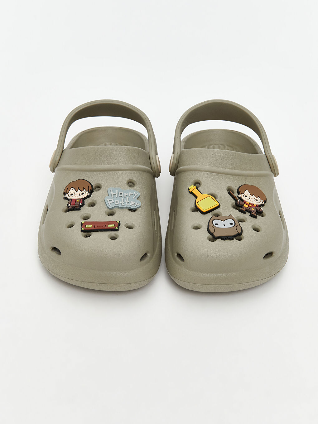 Bej Harry Potter Baskılı Erkek Bebek Plaj Sandaleti-2