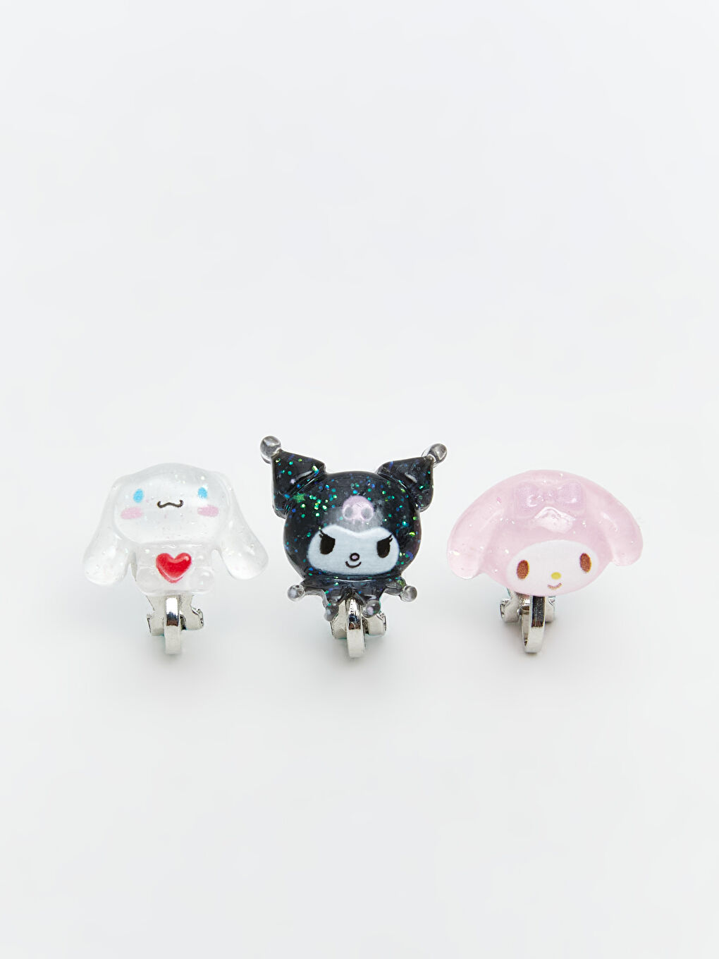 مجموعة مشابك شعر بنات مطبوع كيرومي 3-pack