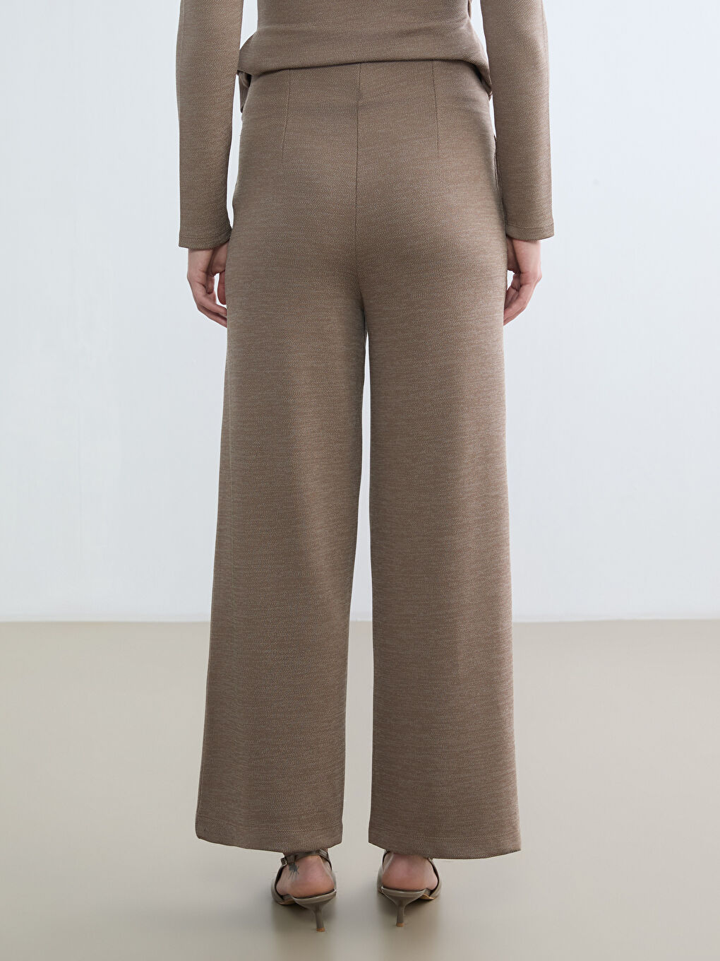 سروال نساء واسع الساق بخصر مطاطي-3