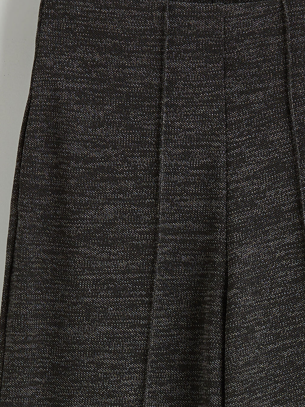 Antrasit Beli Lastikli Geniş Paça Kadın Pantolon-1