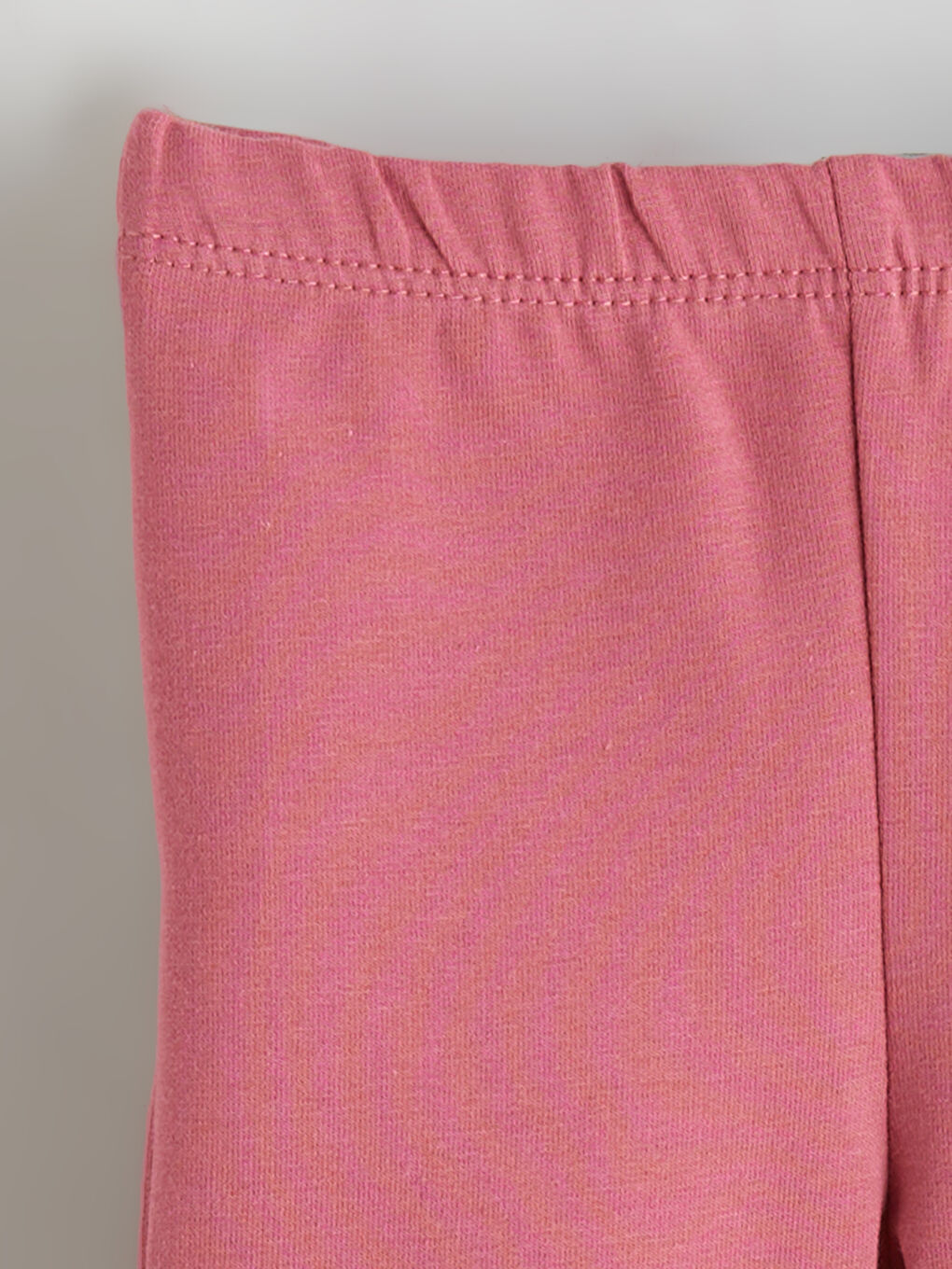 Pembe Bisiklet Yaka Kız Bebek Sweatshirt ve Tayt-6