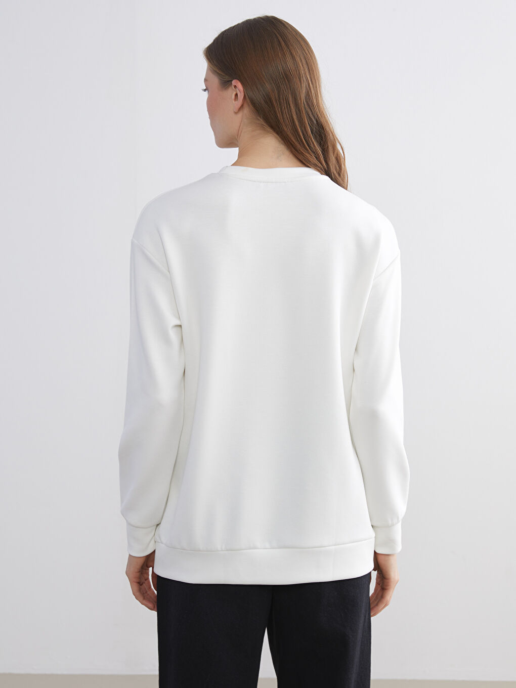 Woman ECRU Sweatshirt-3