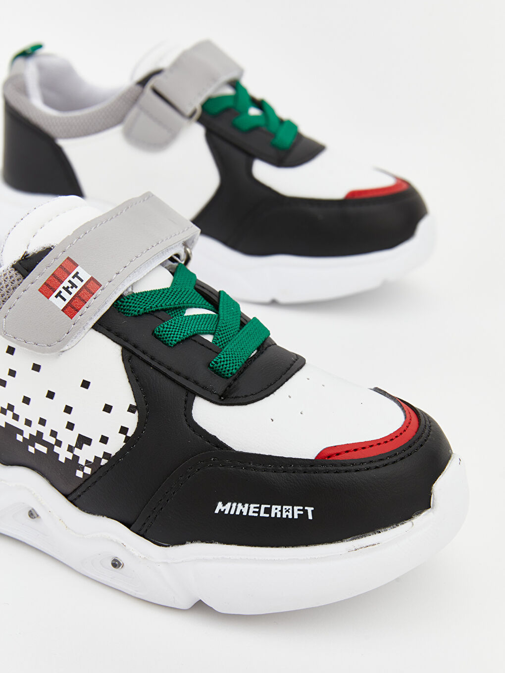 Siyah Bağcık ve Cırt Cırtlı Erkek Bebek Spor Ayakkabı-3