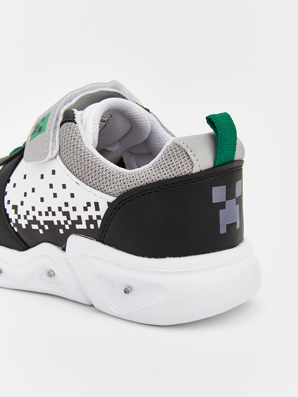 Siyah Bağcık ve Cırt Cırtlı Erkek Bebek Spor Ayakkabı-6