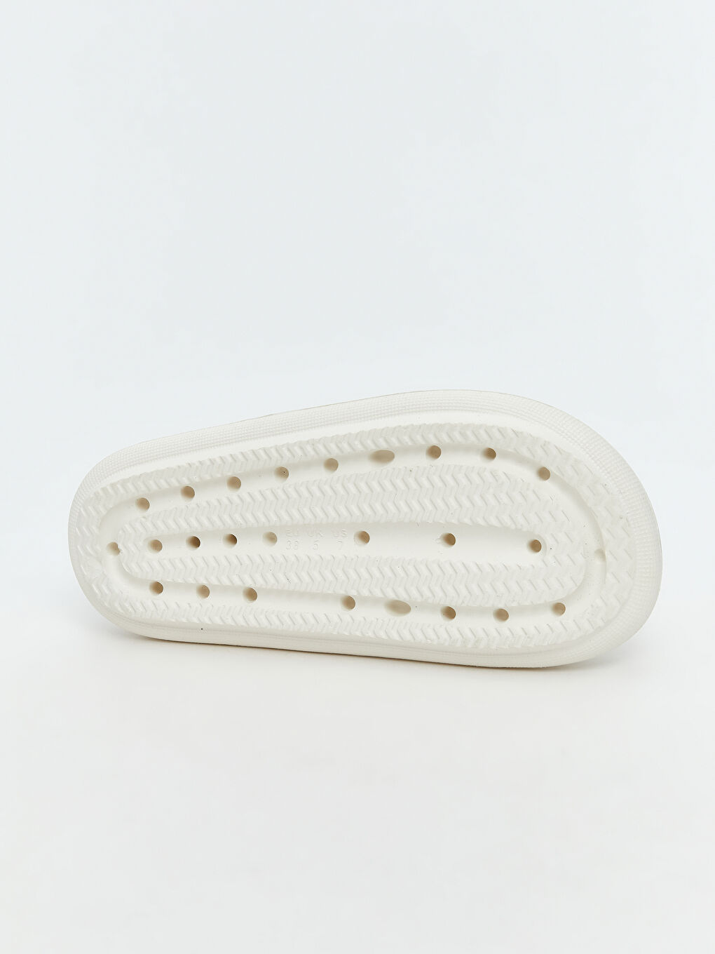 Beyaz Tek Bantlı Baskılı Kız Çocuk Terlik-3