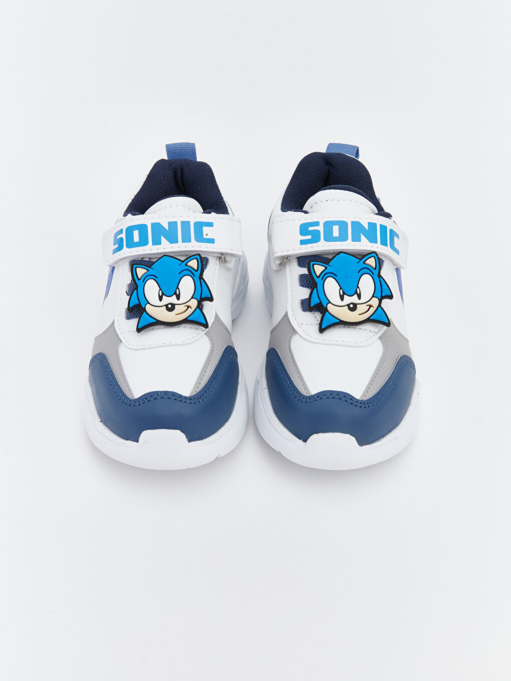 Beyaz Sonic Baskılı Erkek Bebek Spor Ayakkabı-3