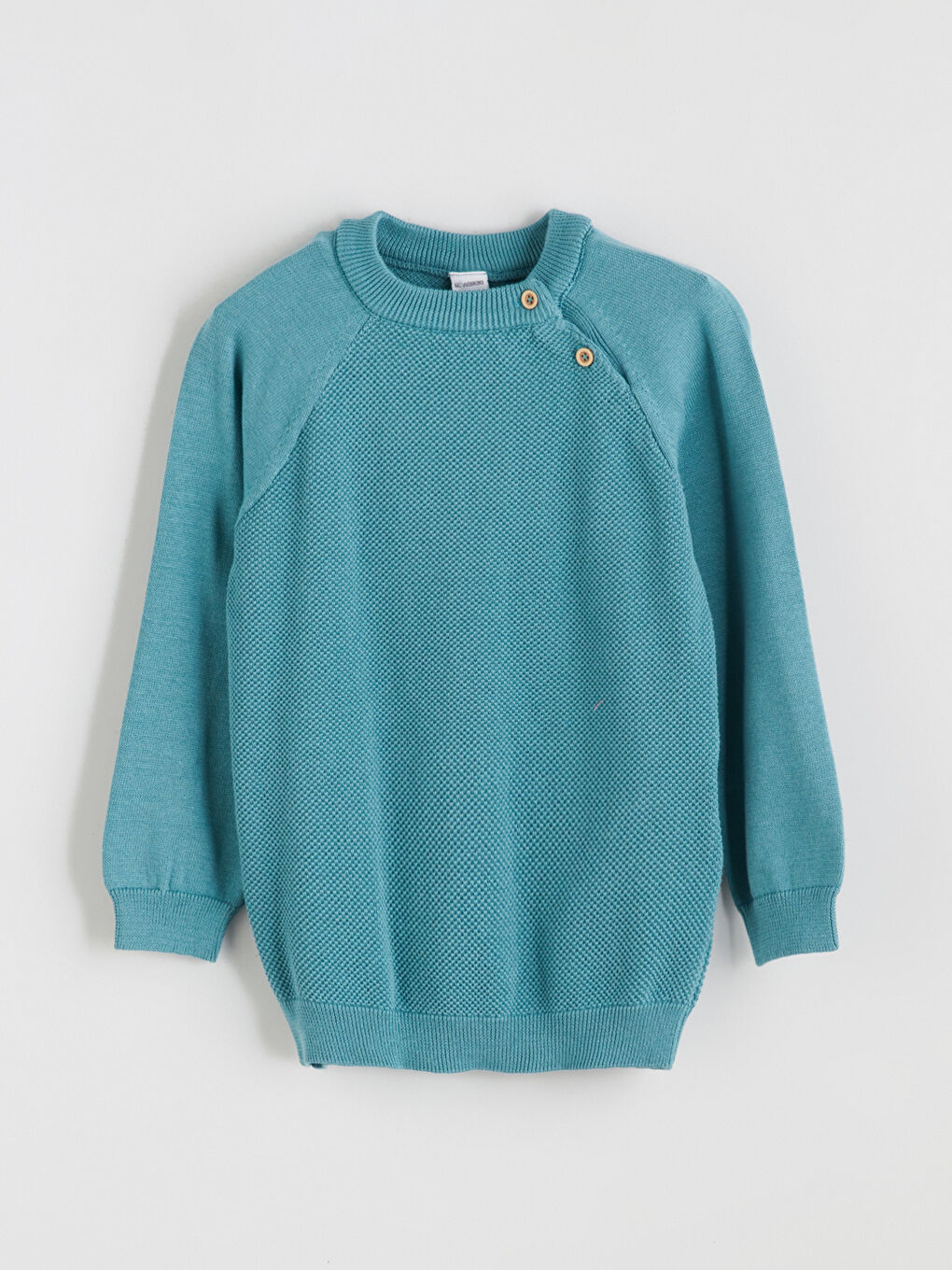 Yeşil Bisiklet Yaka Uzun Kollu Erkek Çocuk Triko Kazak