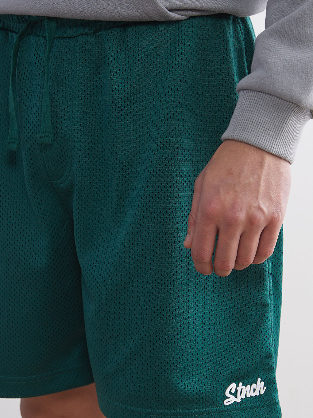 Yeşil Rahat Kalıp Erkek Şort-2