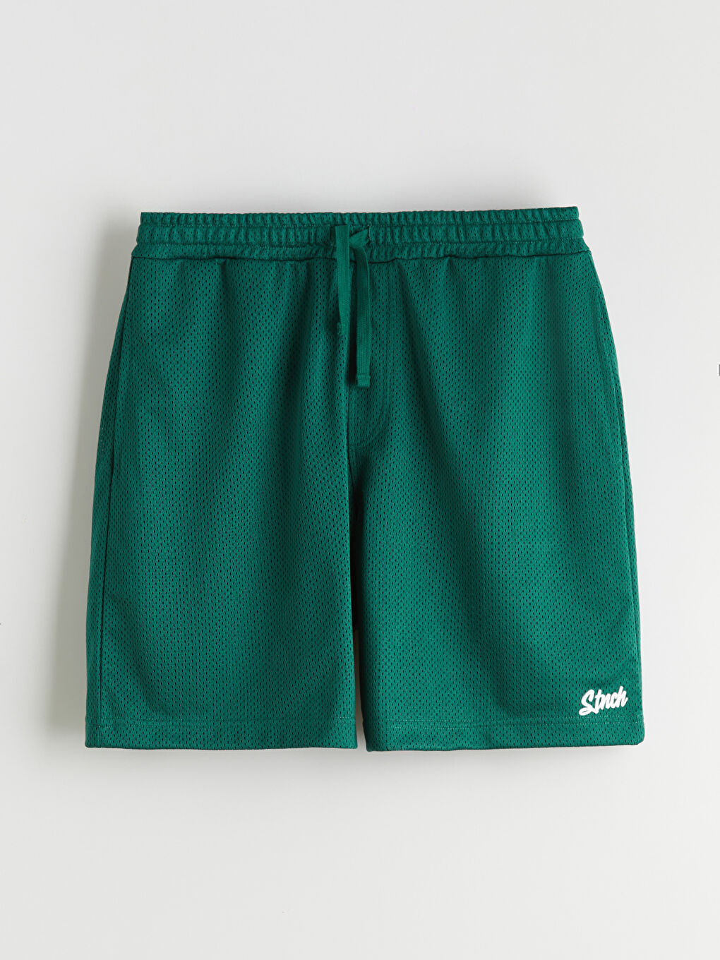 Yeşil Rahat Kalıp Erkek Şort-4