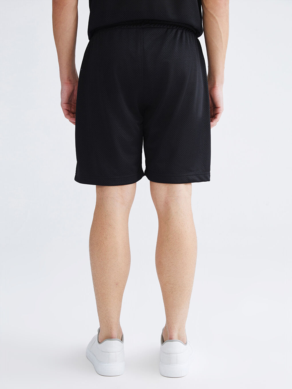 Siyah Rahat Kalıp Erkek Şort-3