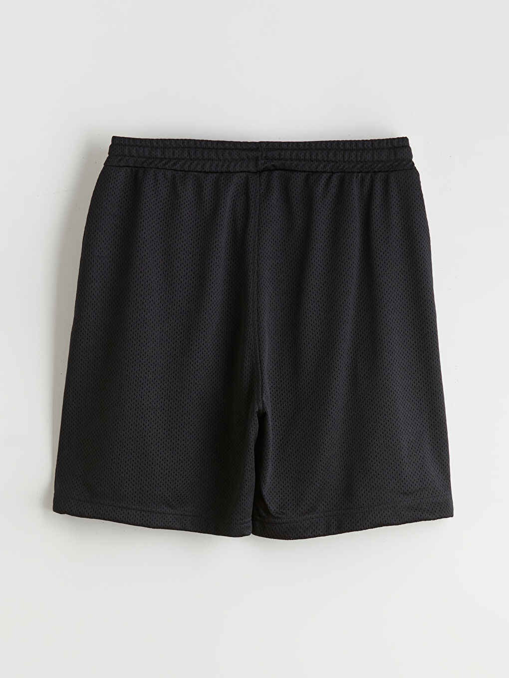 Siyah Rahat Kalıp Erkek Şort-5