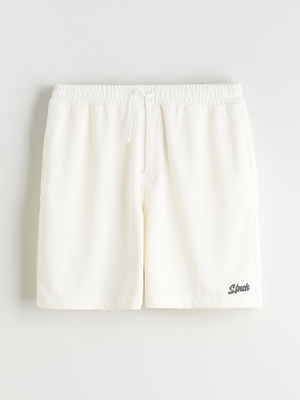 Ekru Rahat Kalıp Erkek Şort-4