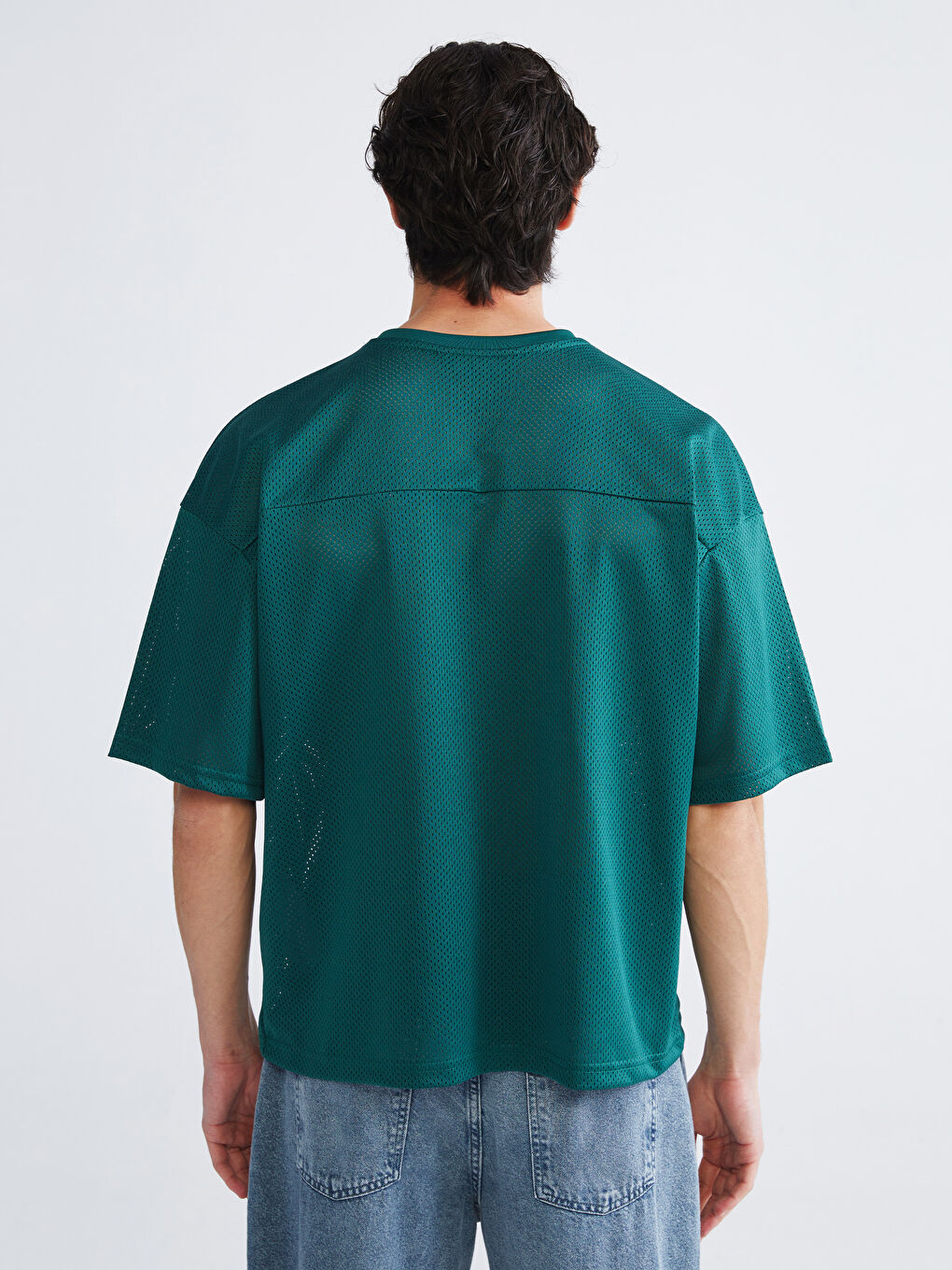 V-Neck Short Sleeve Printed Men's T-Shirt-3