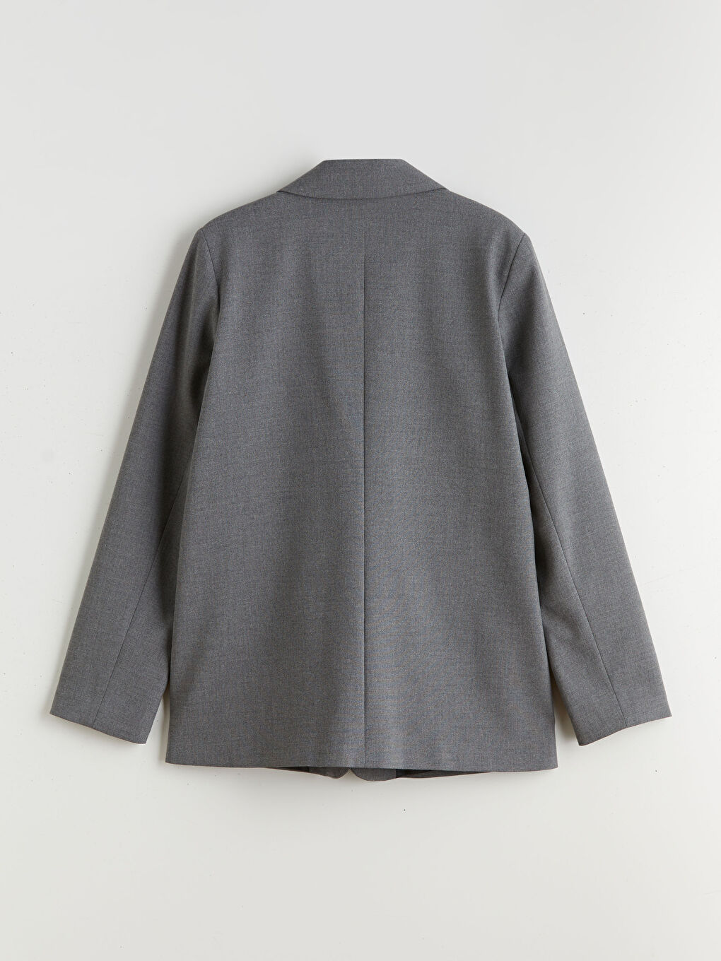 Gri Kadın Blazer Ceket-5