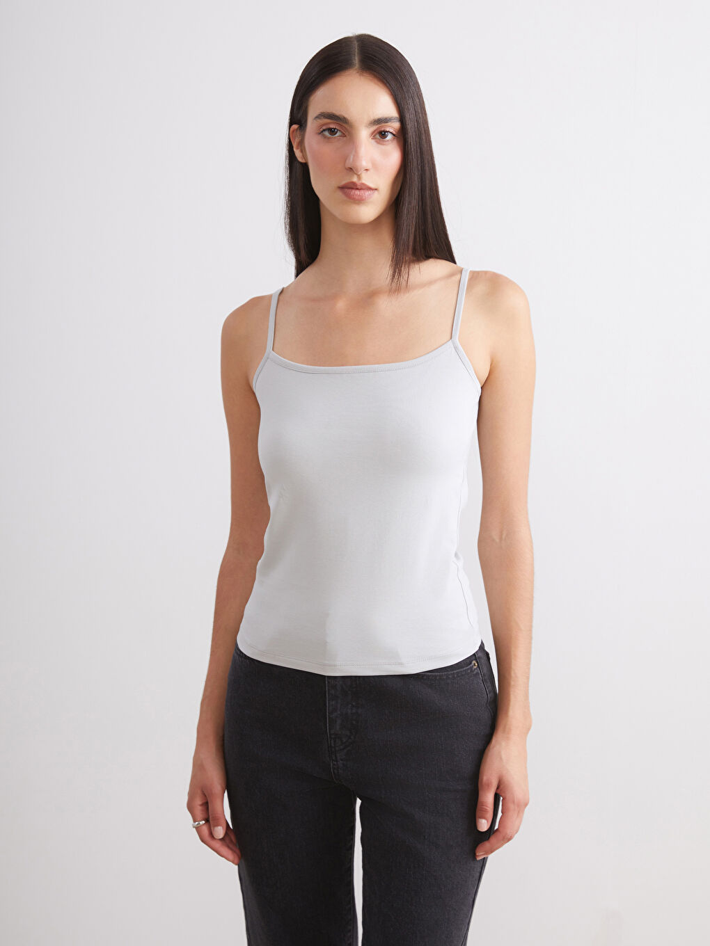 Bordo Kare Yaka Kadın Atlet 2'li-1