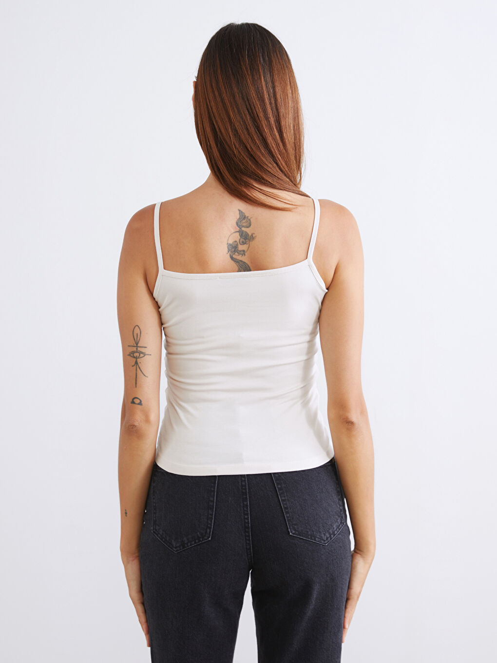 Kahverengi Kare Yaka Kadın Atlet 2'li-7