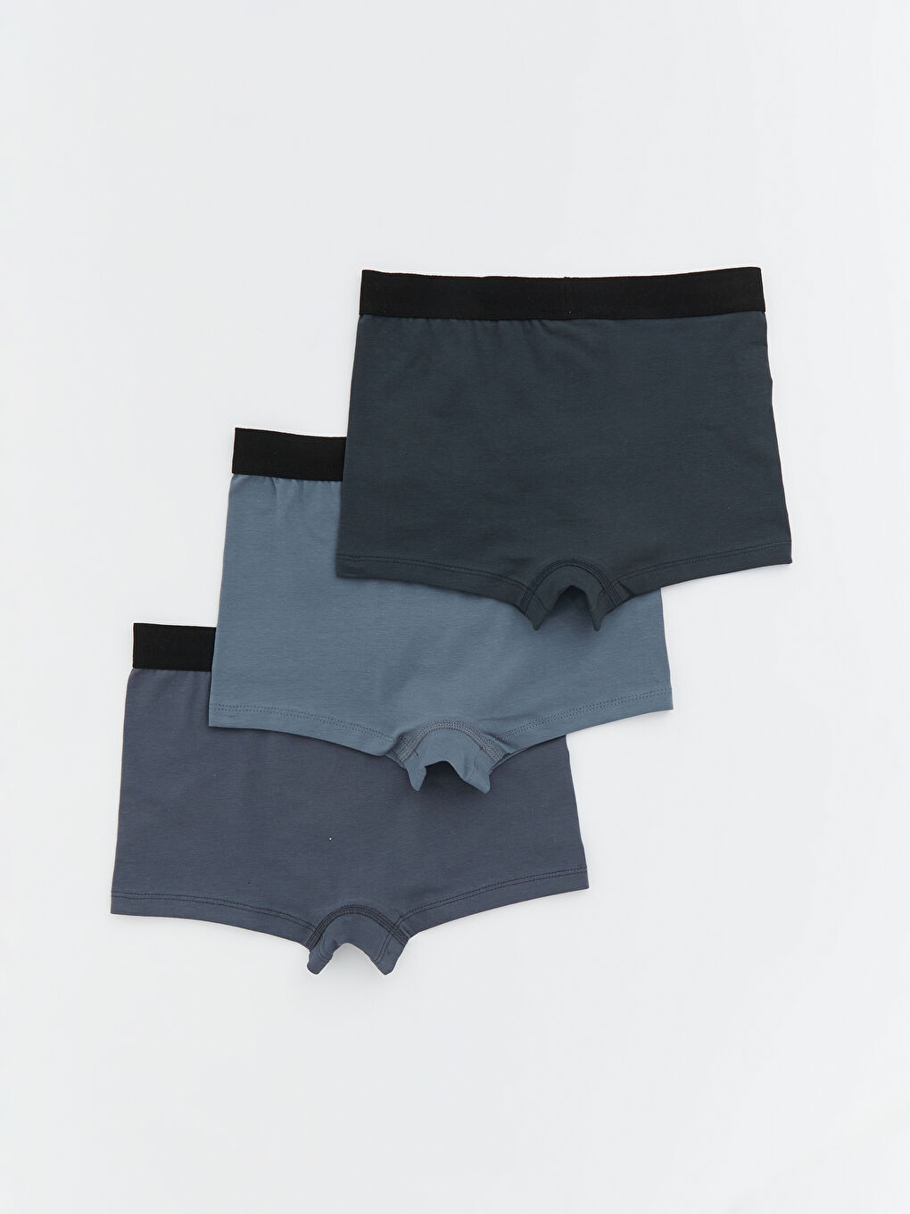 Antrasit Basic Erkek Çocuk Boxer 3'lü-1
