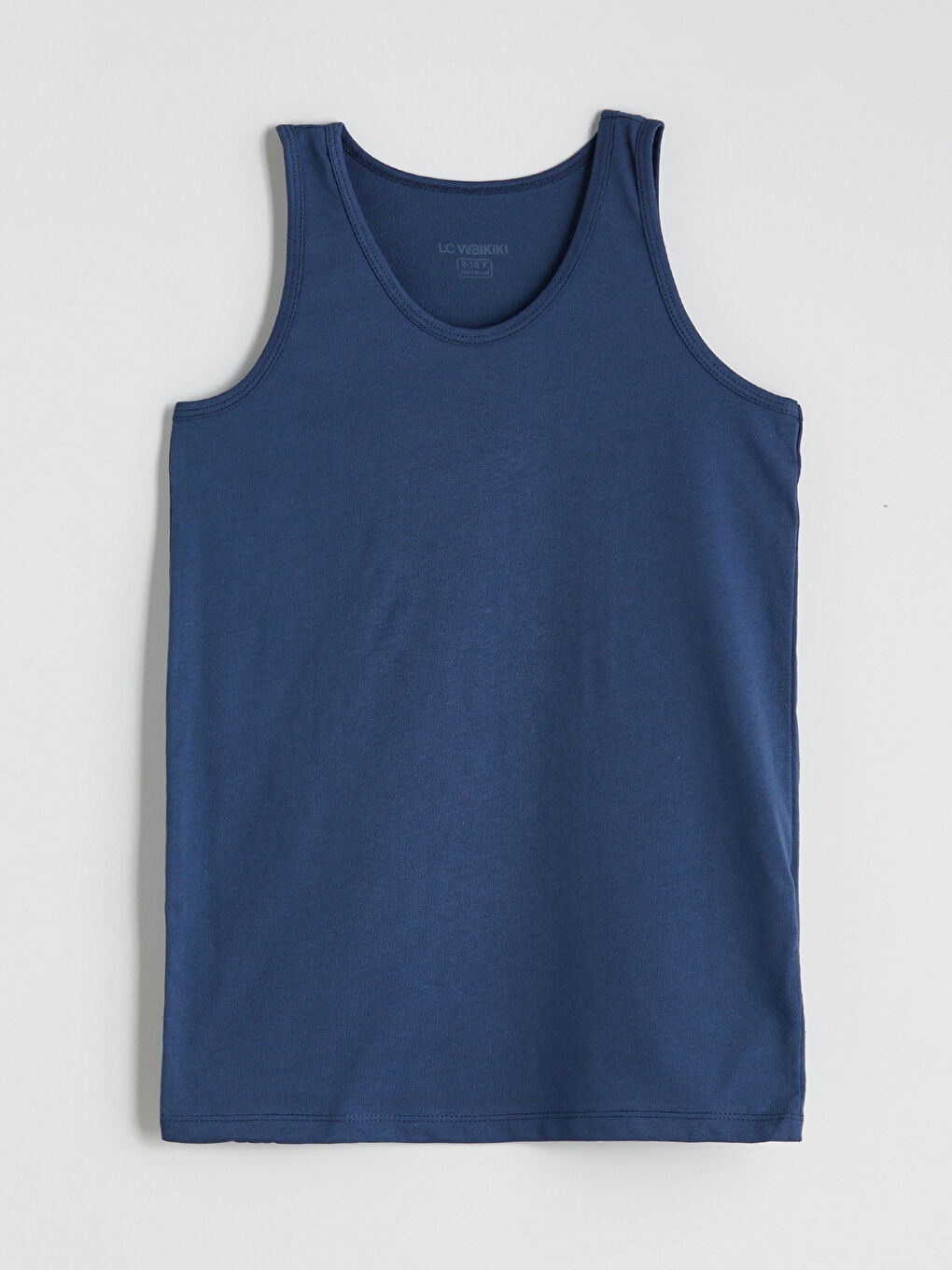 Lacivert Bisiklet Yaka Erkek Çocuk Atlet