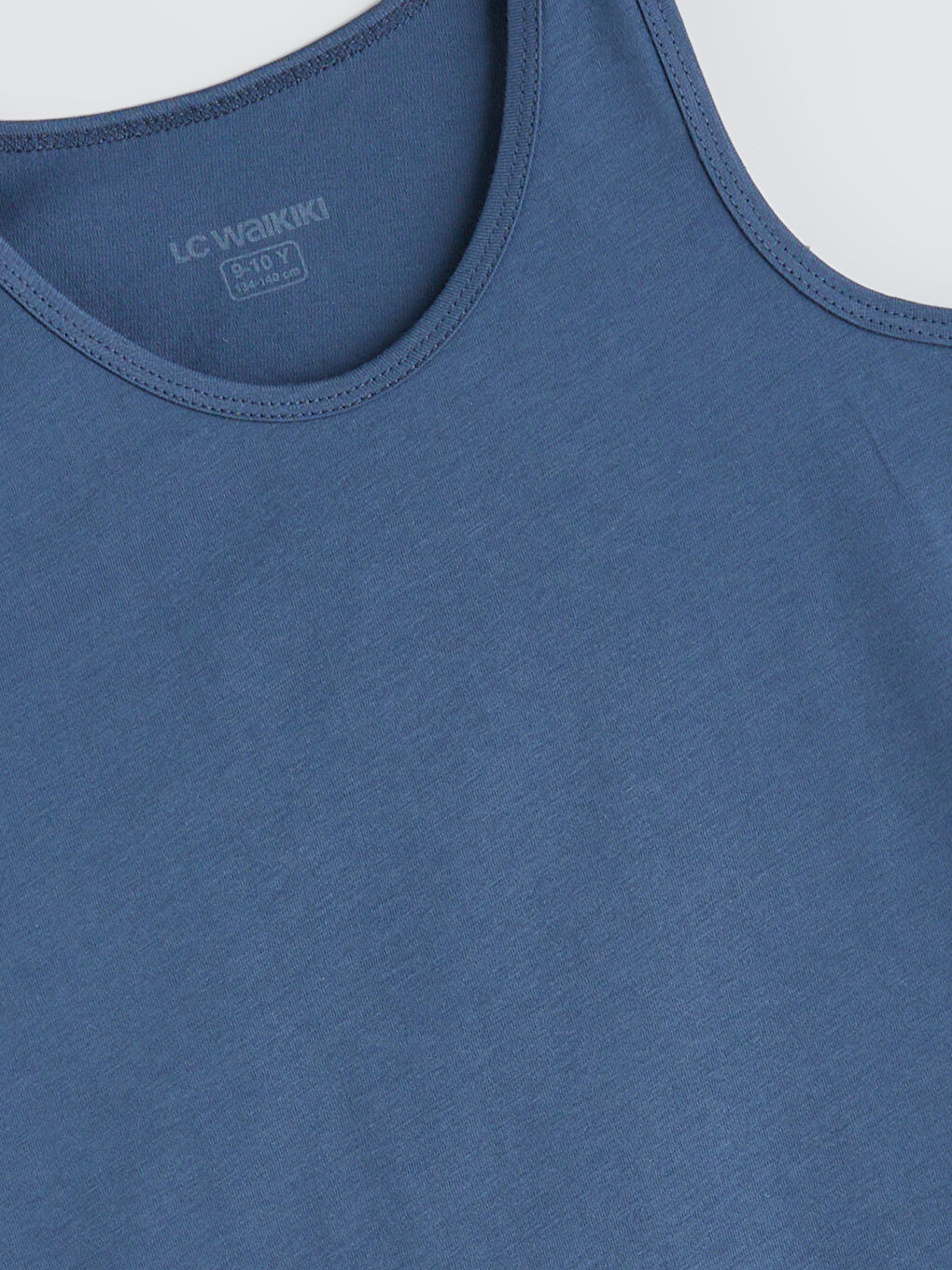 Lacivert Bisiklet Yaka Erkek Çocuk Atlet 5'li-7