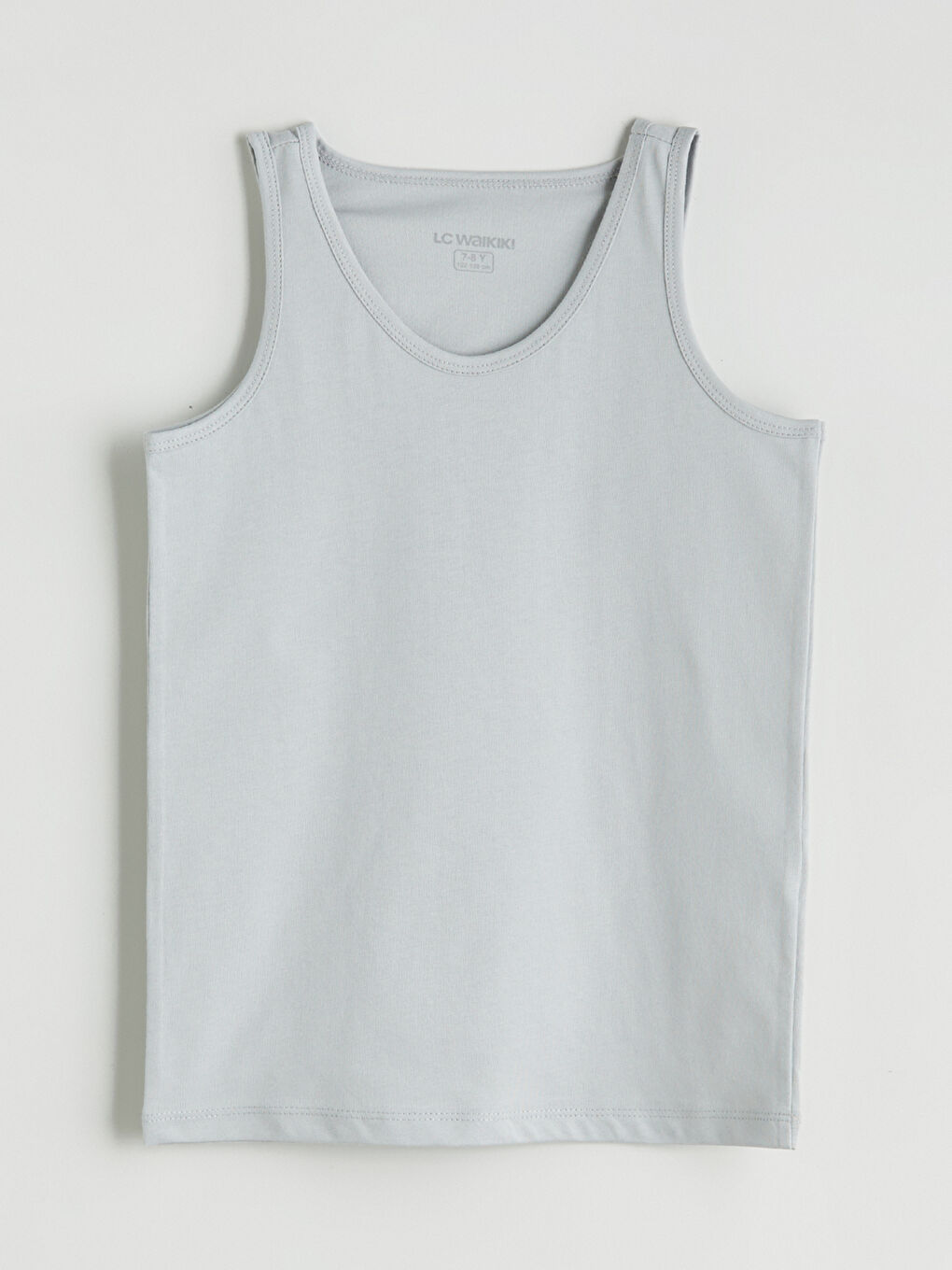 Gri Bisiklet Yaka Erkek Çocuk Atlet